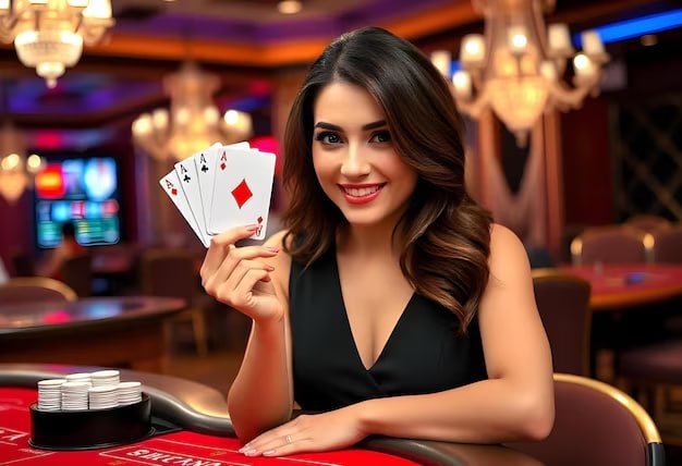 Suasana studio Live Casino Thailand VS dengan dealer profesional dan teknologi streaming multi-kamera